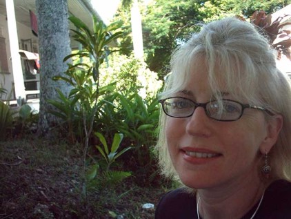 Susan Smith Nash at the University of the South Pacific Lodge, Suva, Fiji